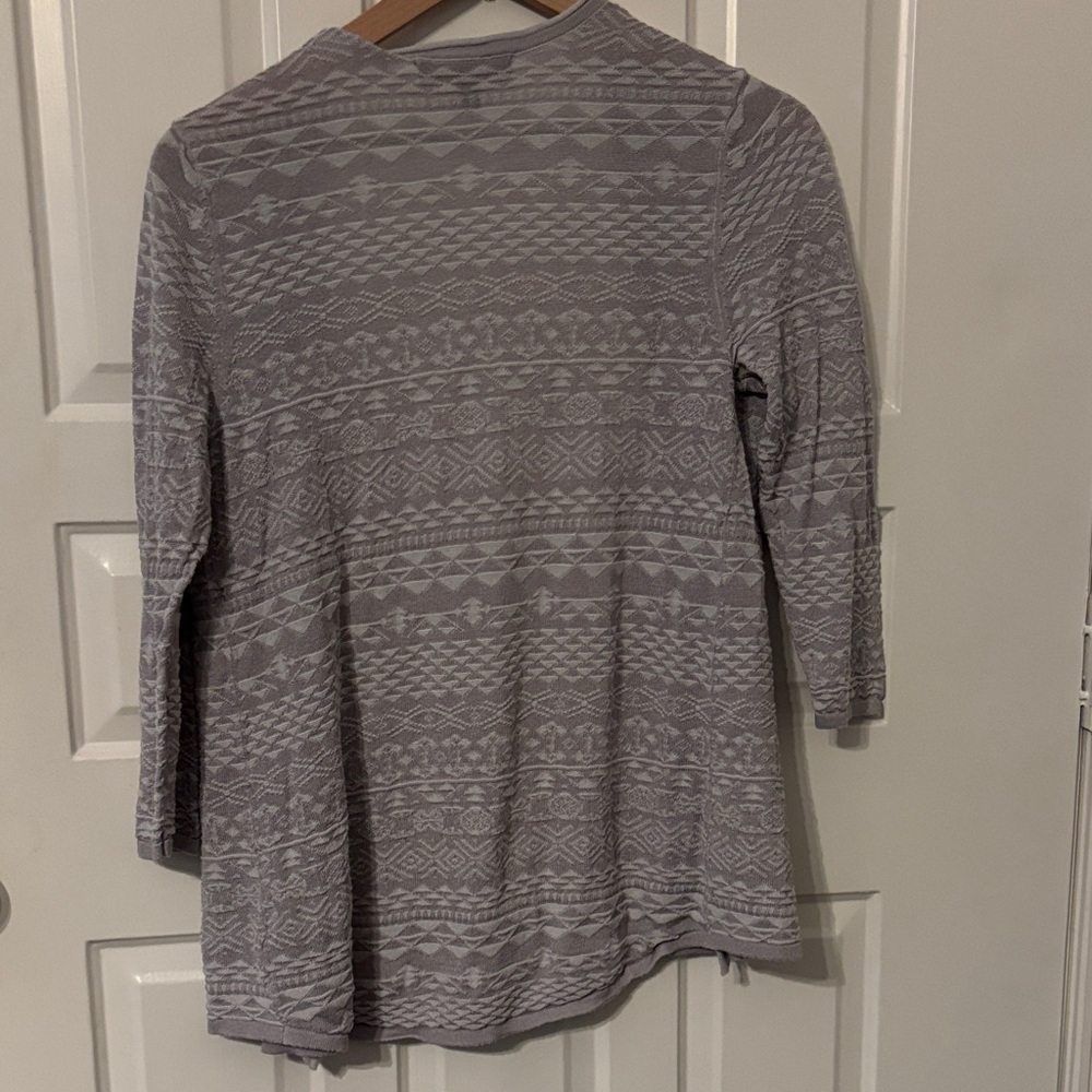 Outback Red Small Gray Patterned Cardigan - image 4